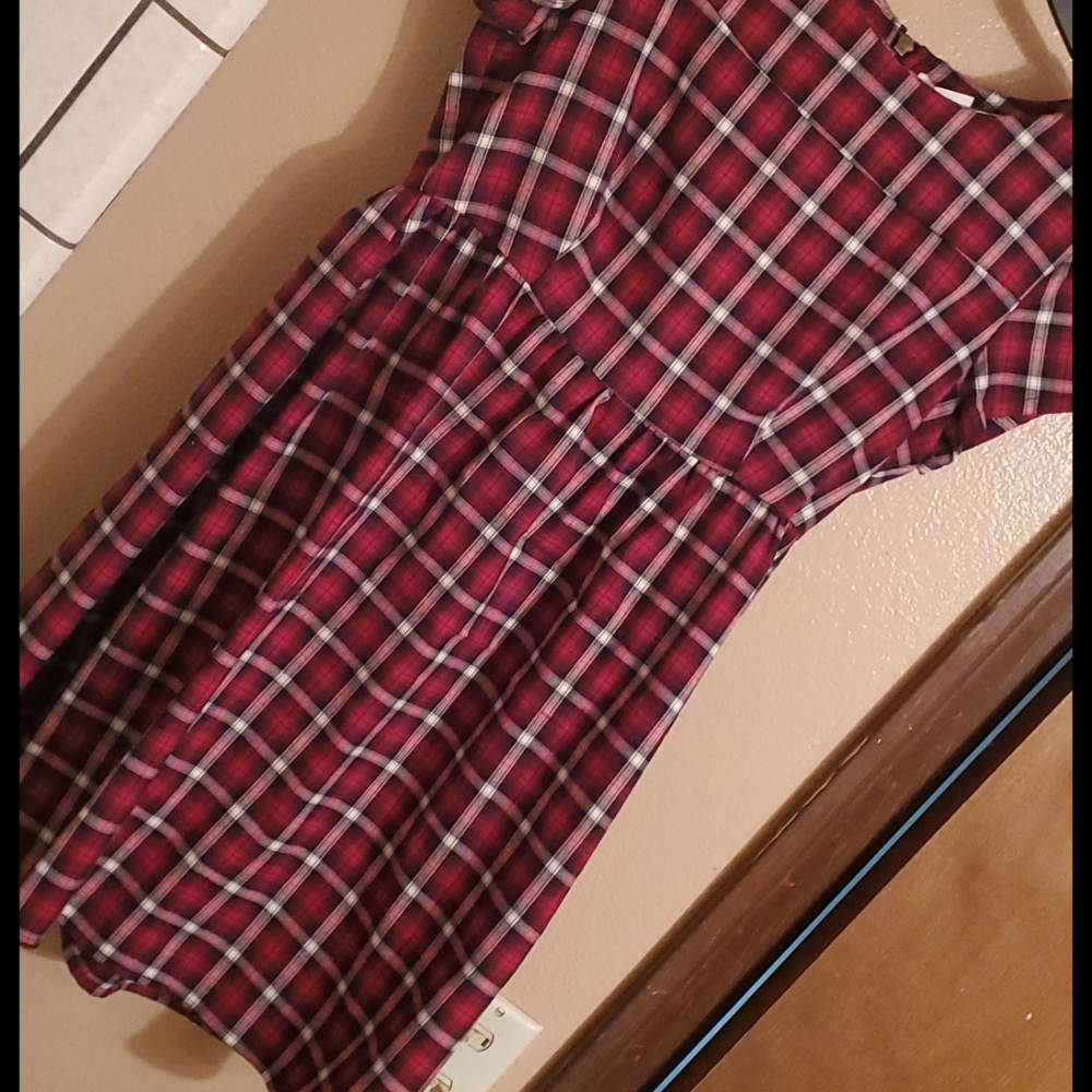 Red Plaid Dress